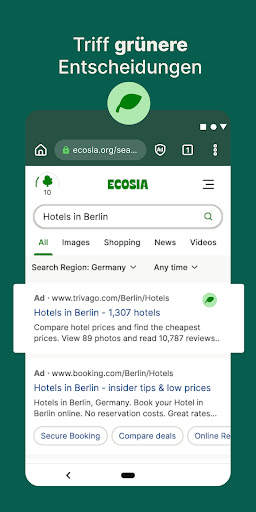 Ecosia. Nachhaltiger Browser screenshot 7