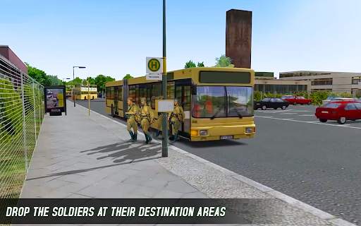Offroad Army Bus Drive Army Driver Bus Simulator screenshot 3
