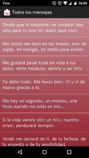 Mensajes de Amor SMS screenshot 2