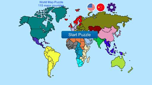 World Map Puzzle screenshot 1