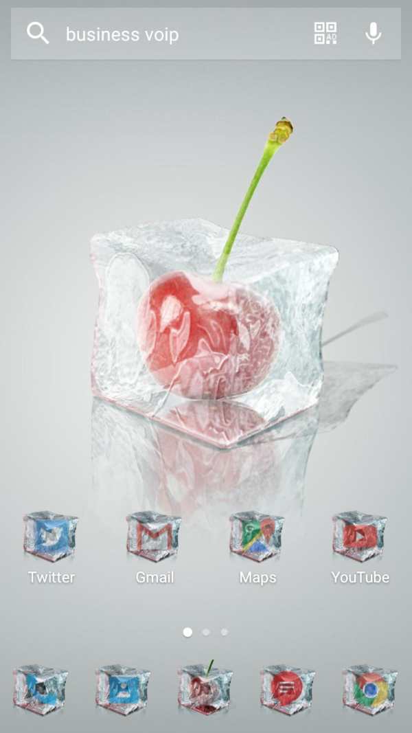 3D Ice Cubes Solo Launcher Theme screenshot 5