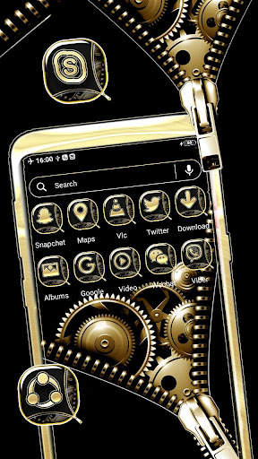 Zipper Lock Gear Theme screenshot 3