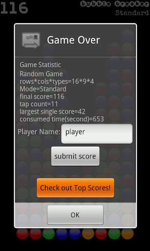 Classic Bubble Breaker(free) screenshot 5