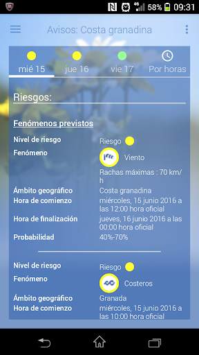 El tiempo de AEMET screenshot 6