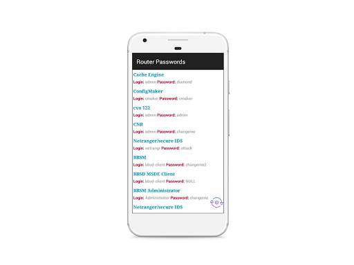 System & Router Passwords screenshot 4