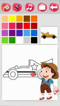Car Racing Coloring screenshot 4