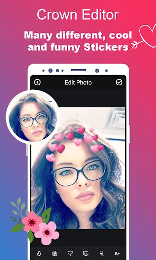 Crown Photo Editor - Heart & Flowers Crowns screenshot 3