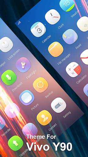 launcher Colorful theme for Vivo Y90 pro screenshot 3
