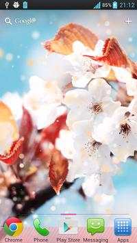Snow Flower Live Wallpaper स्क्रीनशॉट 1