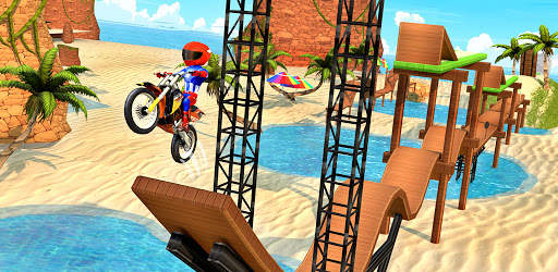 Superhero Moto Bike Stunt Racing Game screenshot 8