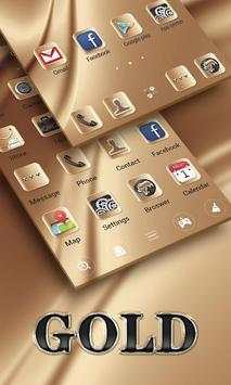 Gold V Launcher Theme screenshot 1