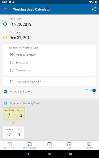 Date Calculator 13 تصوير الشاشة