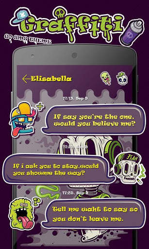 GO SMS GRAFFITI THEME screenshot 1