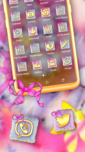 Kawaii Rabbit Launcher Theme screenshot 2