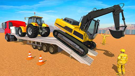 Grand Truck Transport Heavy Excavator Games screenshot 2