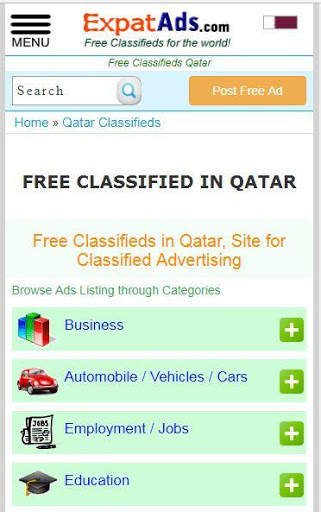 Free Classifieds Qatar, Doha Ads Classified App screenshot 1