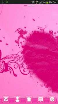 Launcher Theme Pink Heart screenshot 1