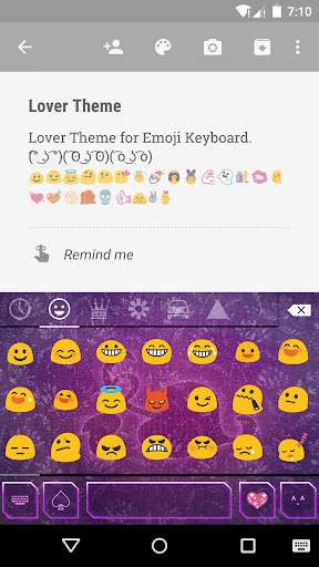 Lover Emoji Keyboard Theme स्क्रीनशॉट 2