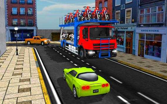 Cargo Truck Bike Car Transporter screenshot 2
