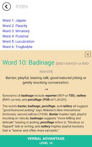 Verbal Advantage - Level 10 screenshot 6