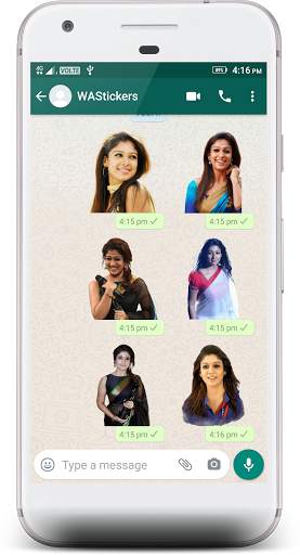 Nayanthara Stickers 4 WhatsApp screenshot 6