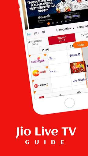 Guide For Jio Live Tv : Free Tv Channels And Movie screenshot 1