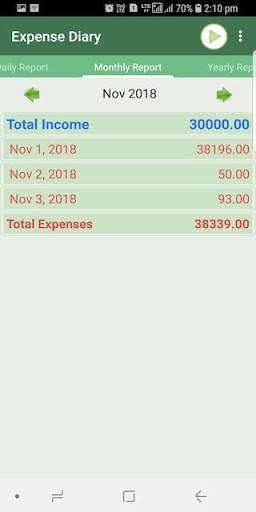 Expense Diary скриншот 5