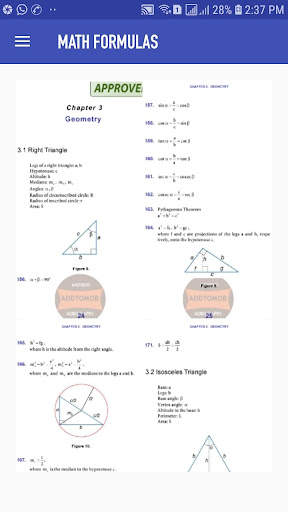 Math Formulas Offline 4 تصوير الشاشة