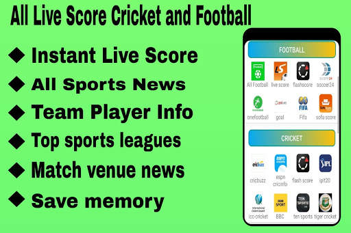 All Live Scores: Football Soccer Cricket Updates screenshot 2