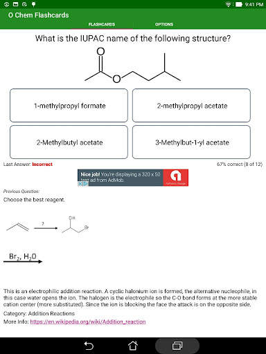 Organic Chemistry Flashcards screenshot 9