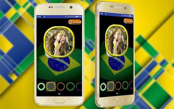 Brazil Football Wallpaper Clock Live screenshot 5