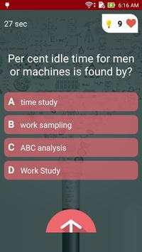 Industrial Engineering Quiz 4 تصوير الشاشة