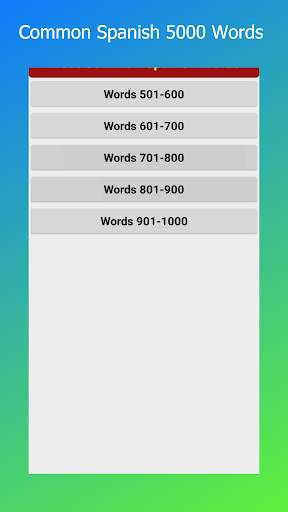 Common Spanish Words [Spn-Eng] screenshot 6
