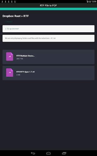 RTF File to PDF 22 تصوير الشاشة