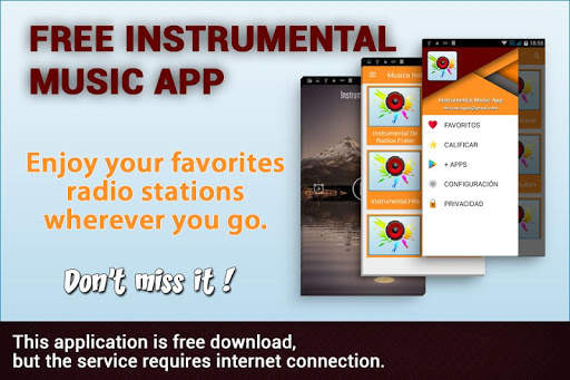 Free Instrumental Music App - Instrumental Radio screenshot 1