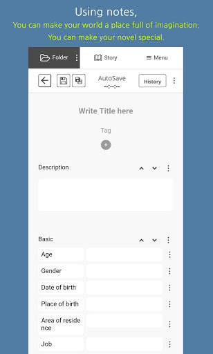 FolderStory - Write novel, Create World screenshot 3