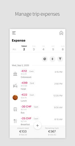 DAILY TRIP - Travel Expense, Planner, Diary screenshot 1