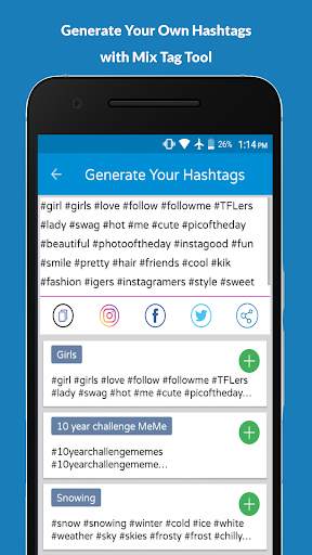Hashtag For Instagram and Facebook screenshot 4