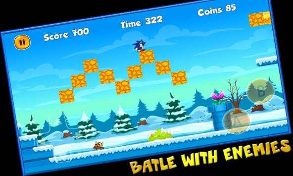Super Sonic World Dash Adventure screenshot 2
