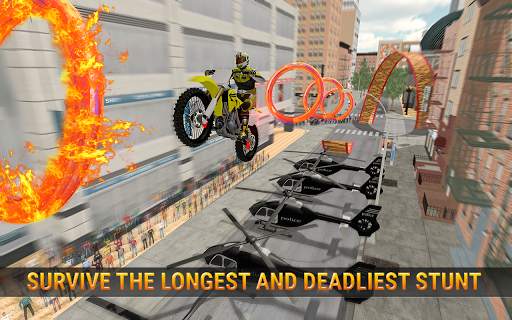 เมกะ Ramp Stunts จักรยาน - จักรยาน จำลองการแข่งรถ screenshot 5