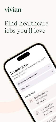 Vivian - Find Healthcare Jobs screenshot 1