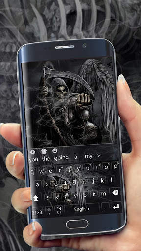 Diable Mortality Death Skull Keyboard स्क्रीनशॉट 1
