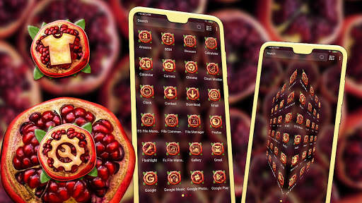 Pomegranate Launcher Theme screenshot 2