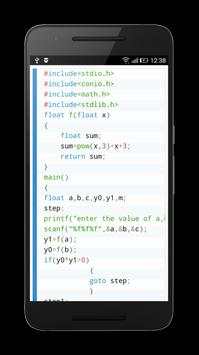 C program for Numerical Method screenshot 5