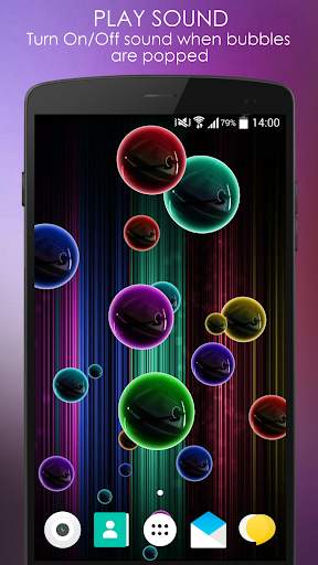 Neon Bubble Live Wallpaper screenshot 1