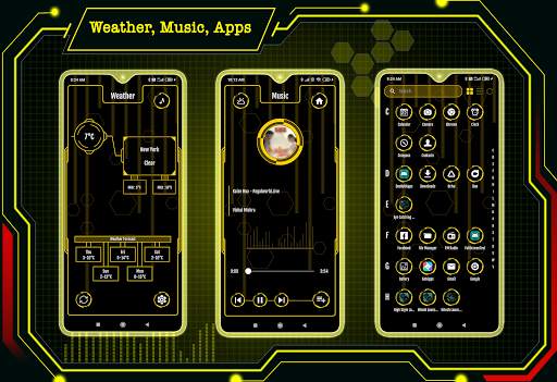 Visionary Launcher Pro - App lock,Hide app,Hi-tech screenshot 2