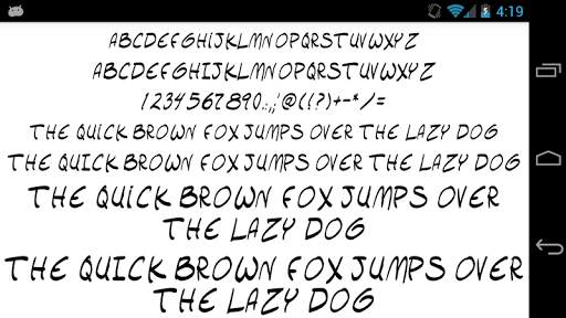 Fonts for FlipFont 50 Comic screenshot 4