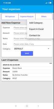 Daily Expenses screenshot 1