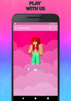 Girls Skins for Minecraft PE in 3D screenshot 1