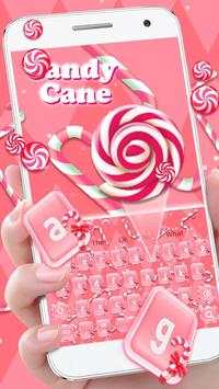 Sweet Candy Cane Keyboard Theme screenshot 2